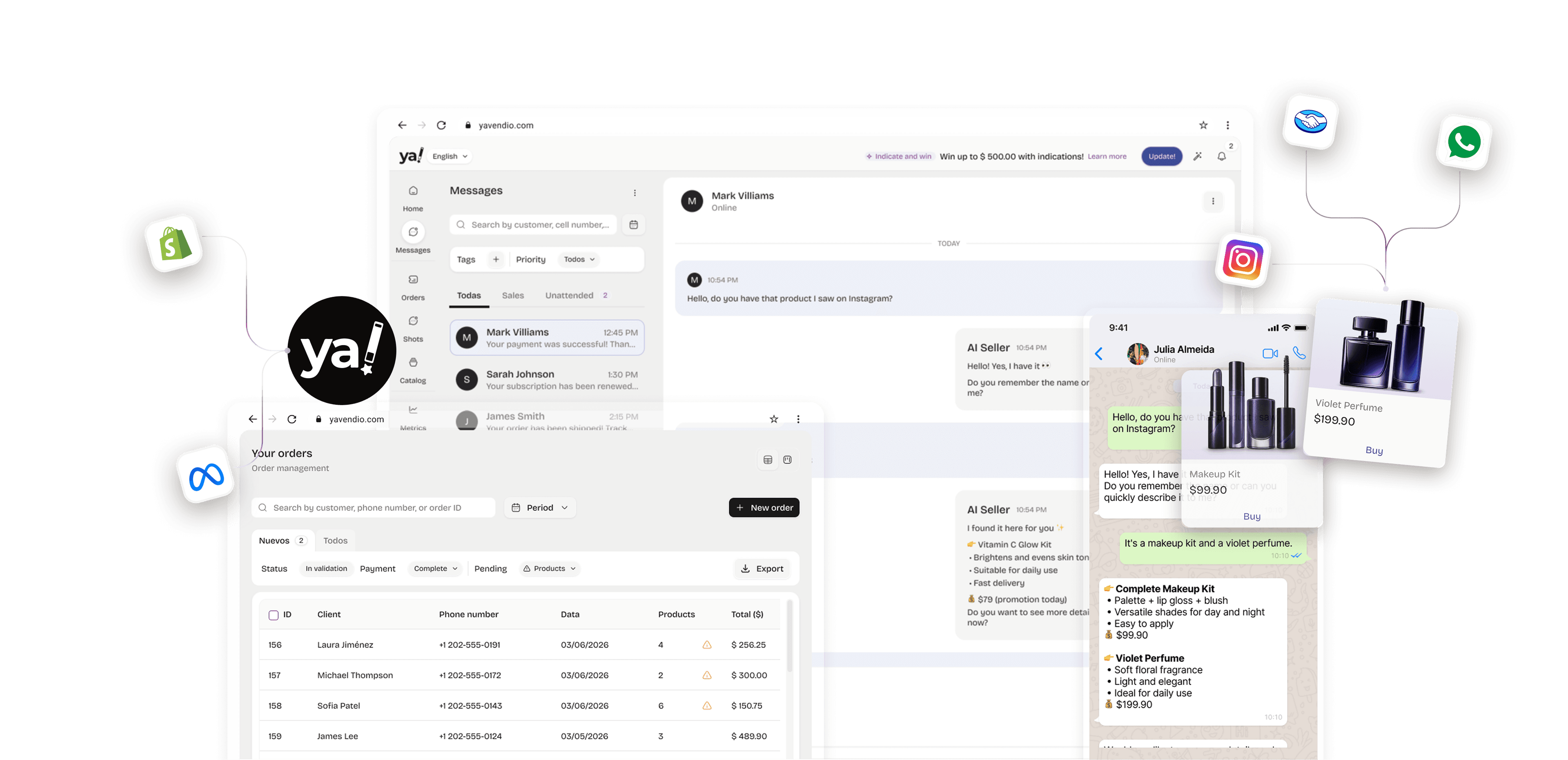 yavendió! platform — WhatsApp AI sales agent