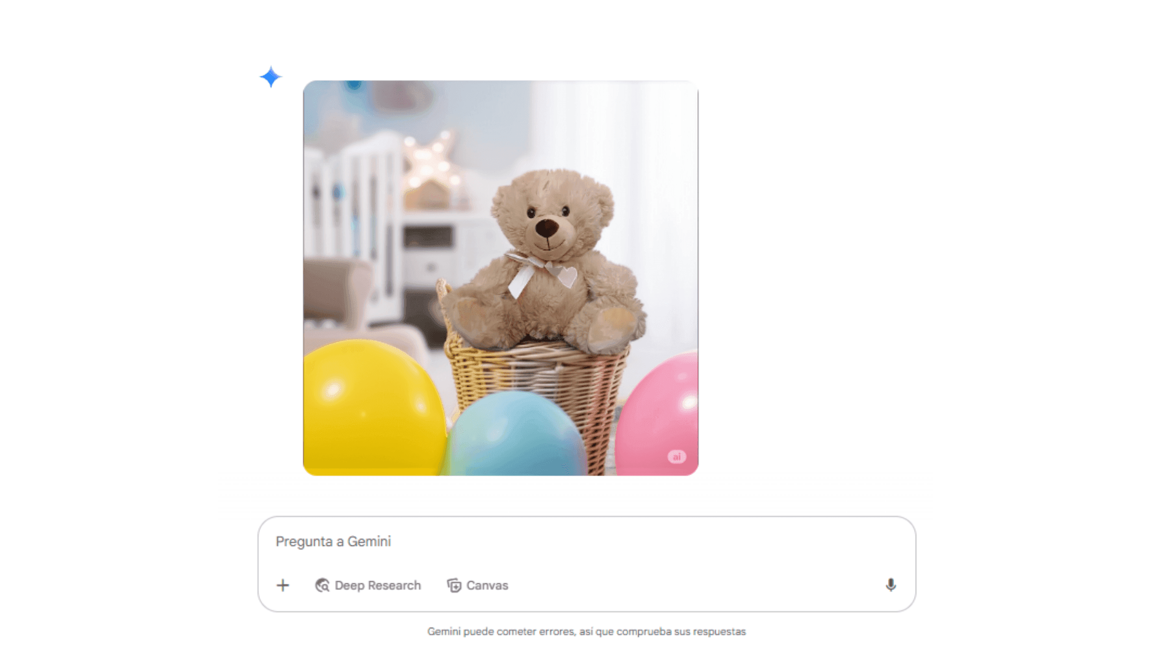 Product photo with a new background in Gemini