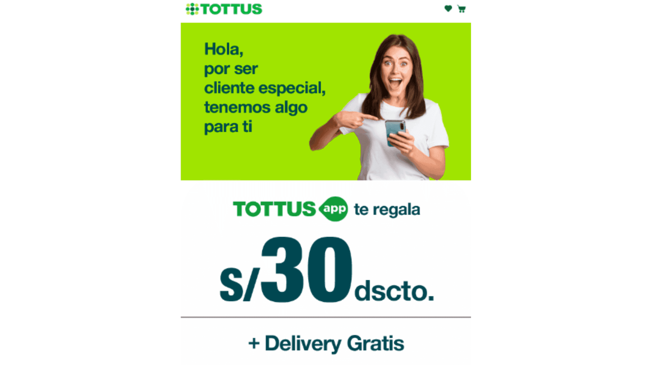 customer discount promo example