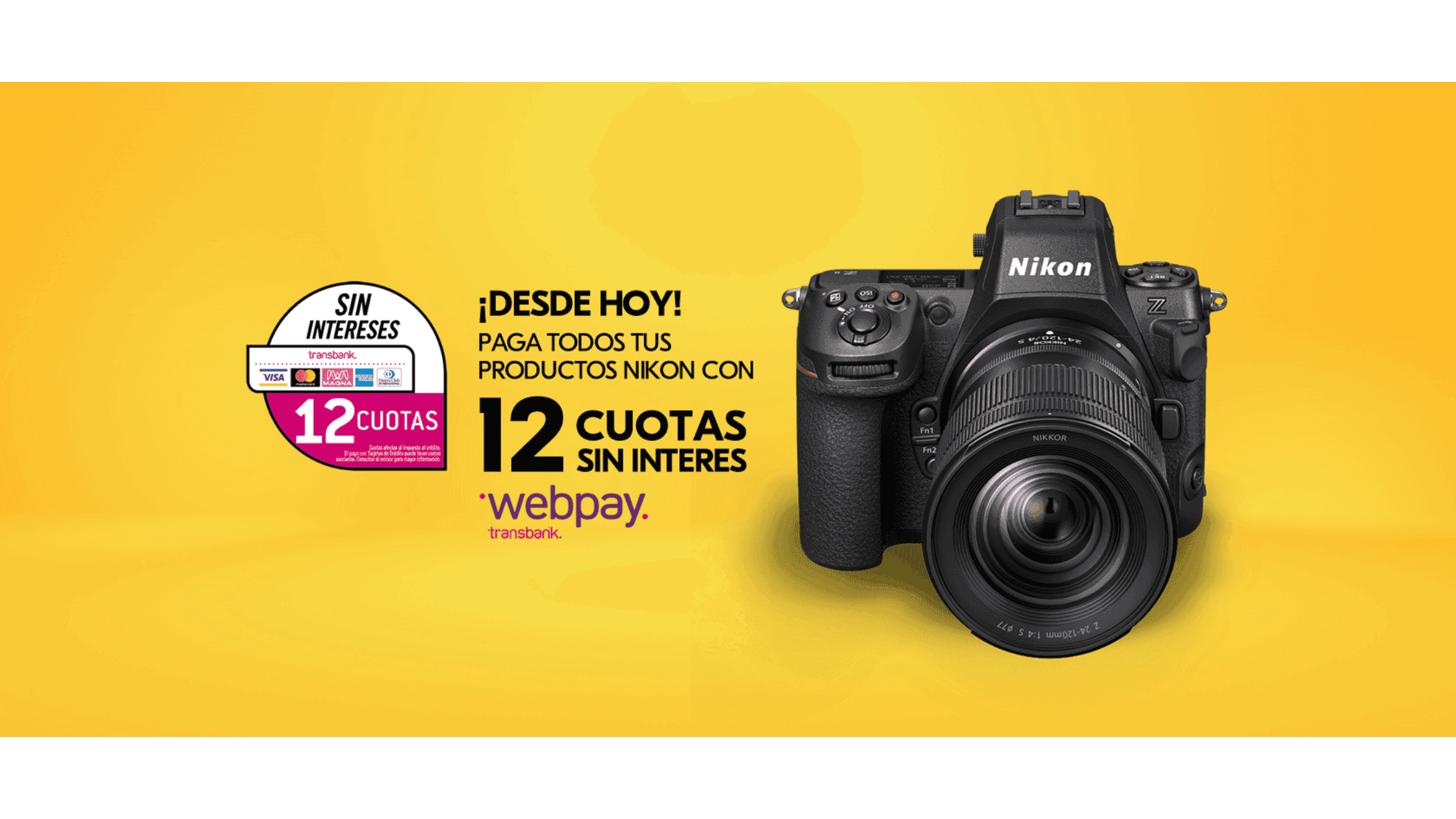 interest-free installments promo example from Nikon Center